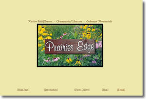 Prairie's Edge website screen capture