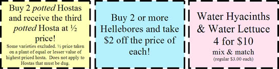 Clip these coupons for special Open House savings!