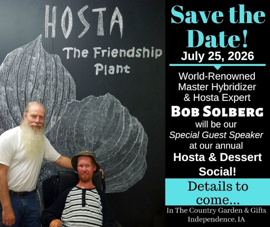 2026 Hosta & Dessert Social - July 25, 2026